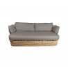 Cane-Line Basket 2-Seater Sofa Natural Front