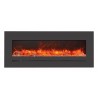Amantii Wall Mount / Flush Mount - 48" Electric Fireplace with a Steel Surround and Glass Media 
