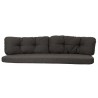 Cane-Line Ocean Large 3-Seater Sofa Cushion Set Dark Grey