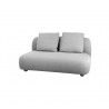 Cane-Line Capture 2-Seater Sofa Module Light Gray