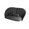 Cane-Line Peacock 2-Seater Sofa Cushion Set Dark Grey