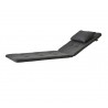 Cane-Line Presley Sunbed Cushion Black QuickDry & Airflow system
