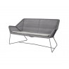 Cane-Line Breeze 2-Seater Sofa with Cushion Light Grey