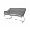 Cane-Line Breeze 2-Seater Sofa with Cushion Light Grey - Cane-Line Breeze 2-Seater Sofa with Cushion Light Grey