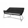Cane-Line Breeze 2-Seater Sofa with Cushion Light Grey - Cane-Line Breeze 2-Seater Sofa with Cushion Light Grey