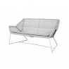 Cane-Line Breeze 2-Seater Light Grey Sofa with Cushion White - Cane-Line Breeze 2-Seater Light Grey Sofa with Cushion White