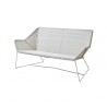 Cane-Line Breeze 2-Seater Sofa with Cushion White