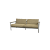 Cane-Line Sticks 2-Seater Sofa Taupe, aluminiumTurmeric yellow
