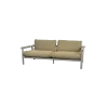 Cane-Line Sticks 2-Seater Sofa Taupe, aluminiumTurmeric yellow - Cane-Line Sticks 2-Seater Sofa Taupe, aluminiumTurmeric yellow