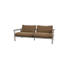 Cane-Line Sticks 2-Seater Sofa Taupe, aluminium Umber brown