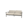 Cane-Line Sticks 2-Seater Sofa Taupe, aluminium Desert sand
