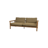 Cane-Line Sticks 2-Seater Sofa Teak Turmeric yellow