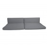 Cane-Line Connect 3-Seater Sofa Cushion Set Grey