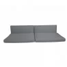 Cane-Line Connect 3-Seater Sofa Cushion Set Grey - Cane-Line Connect 3-Seater Sofa Cushion Set Grey