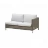 Cane-Line Connect 2-Seater Sofa, Left Module white cushion - Cane-Line Connect 2-Seater Sofa, Left Module white cushion