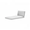 Cane-Line Cushion Set For Connect Chaise Lounge, Right White - Cane-Line Cushion Set For Connect Chaise Lounge, Right White