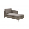 Cane-Line Connect Chaise Lounge Module Sofa Cushion Set