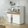 TemaHome Focus Workstation in Pure White & Oak - Lifestyle 2 - TemaHome Focus Workstation in Pure White & Oak - Lifestyle 2