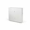 TemaHome Focus Workstation in Pure White & Oak - Back Angled View - TemaHome Focus Workstation in Pure White & Oak - Back Angled View