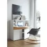 TemaHome Focus Workstation in Pure White & Oak - Lifestyle 4 - TemaHome Focus Workstation in Pure White & Oak - Lifestyle 4
