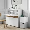 TemaHome Focus Workstation in Pure White & Oak - Lifestyle  - TemaHome Focus Workstation in Pure White & Oak - Lifestyle 