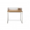 TemaHome Volga Desk in Oak & Pure White - Front