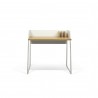 TemaHome Volga Desk in Oak & Pure White - Front 2