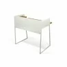 TemaHome Volga Desk in Oak & Pure White - Back Angled - TemaHome Volga Desk in Oak & Pure White - Back Angled