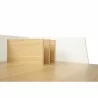 TemaHome Volga Desk in Oak & Pure White - Shelf Desk Close-up - TemaHome Volga Desk in Oak & Pure White - Shelf Desk Close-up