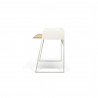 TemaHome Volga Desk in Oak & Pure White - Side