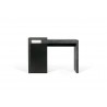 TemaHome Detroit Console Desk in Concrete & Pure Black - Front Angle