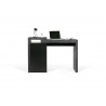 TemaHome Detroit Console Desk in Concrete & Pure Black - Front with Content