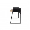 TemaHome Volga Desk in Walnut & Pure Black - Side