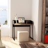 TemaHome Volga Desk in Walnut & Pure Black - Lifestyle