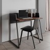 TemaHome Volga Desk in Walnut & Pure Black - Lifesytle