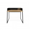 TemaHome Volga Desk in Oak & Pure Black - Front