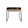 TemaHome Volga Desk in Oak & Pure Black - Front - TemaHome Volga Desk in Oak & Pure Black - Front
