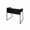 TemaHome Volga Desk in Oak & Pure Black - Back Angled - TemaHome Volga Desk in Oak & Pure Black - Back Angled