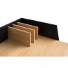 TemaHome Volga Desk in Oak & Pure Black - Shelf Detail
