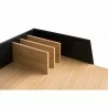 TemaHome Volga Desk in Oak & Pure Black - Shelf Detail - TemaHome Volga Desk in Oak & Pure Black - Shelf Detail