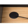 TemaHome Volga Desk in Oak & Pure Black - Cable Ready Wire