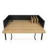 TemaHome Volga Desk in Oak & Pure Black - Desk Top Angle - TemaHome Volga Desk in Oak & Pure Black - Desk Top Angle