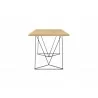TemaHome Flow Desk in Oak & Black Lacquered Steel - Side - TemaHome Flow Desk in Oak & Black Lacquered Steel - Side