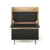 TemaHome Lime Desk in Oak & Pure Black - Front and Desk Opened - TemaHome Lime Desk in Oak & Pure Black - Front and Desk Opened
