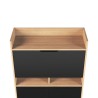 TemaHome Lime Desk in Oak & Pure Black - Top View