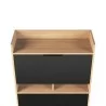 TemaHome Lime Desk in Oak & Pure Black - Top View - TemaHome Lime Desk in Oak & Pure Black - Top View