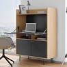 TemaHome Lime Desk in Oak & Pure Black - Lifestyle