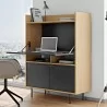 TemaHome Lime Desk in Oak & Pure Black - Lifestyle - TemaHome Lime Desk in Oak & Pure Black - Lifestyle
