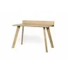 TemaHome Loft Desk in Oak & Pure Black - Angled - TemaHome Loft Desk in Oak & Pure Black - Angled