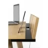 TemaHome Loft Desk in Oak & Pure Black - Desk Detail - TemaHome Loft Desk in Oak & Pure Black - Desk Detail